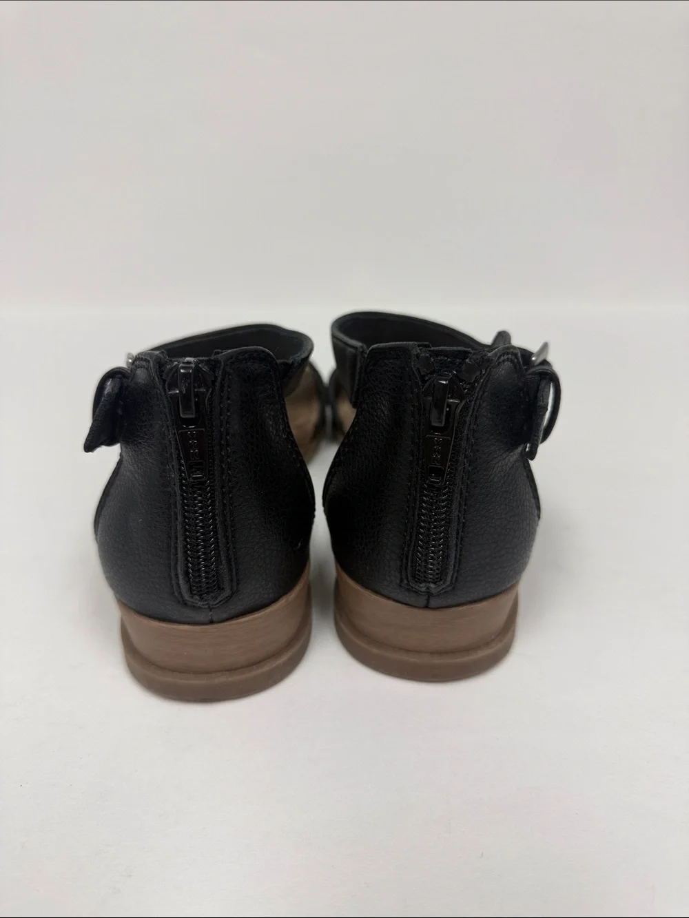 Kim Rogers Black Open-Toe Cutout Sandals